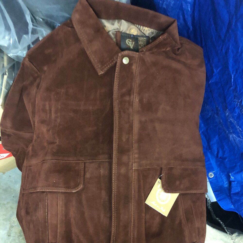 Men's Genuine Italian Suede GV Emporio Jacket NWT Med. or Lg Size